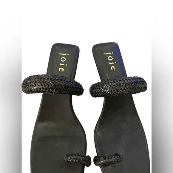 NWOB Joie Women’s Roberta Black Leather Kitten Heels in size 11 - Picture 6 of 9